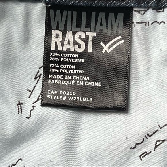 WILLIAM RAST Dark Wash Low Rise Skinny studded jeans Size 28 - Picture 10 of 14